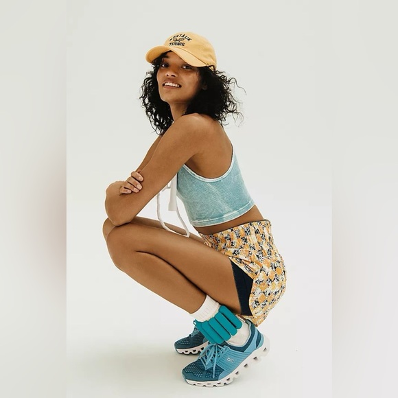 FP Movement The Way Home printed shorts floral check M - Picture 2 of 12